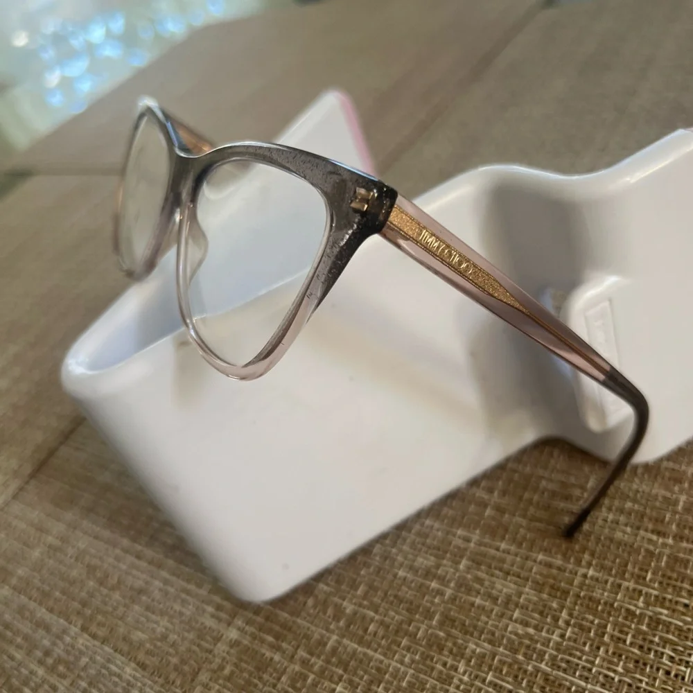 ✅ Jimmy Choo JC361 Havana Womens Plastic Eyeglass Frame KON Nude Glitter - Picture 3 of 6